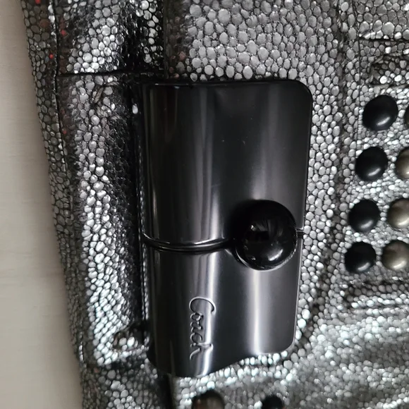 COPY - COACH Kristin Clutch Studded Limited Edition Metallic - Great for Prom!